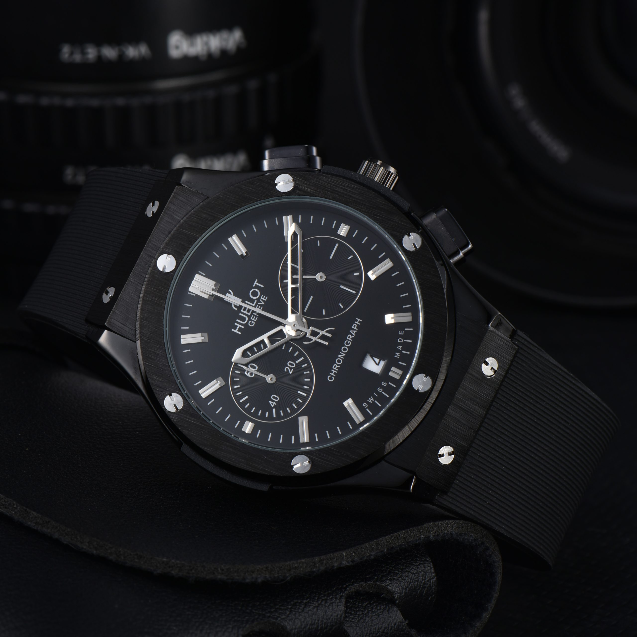Hublot Geneve Black Silicon Belt (AAA Grade)