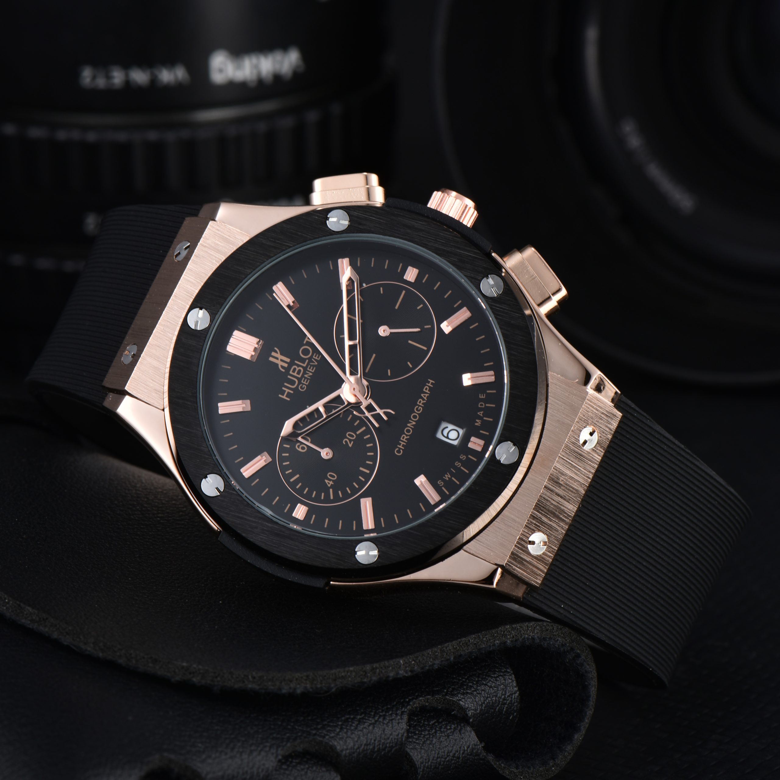 Hublot Geneve Black Silicon Belt (AAA Grade) - Image 2