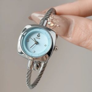 Gedi 62038-Silver Belt Blue Face