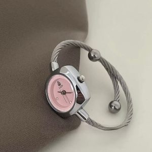 Gedi 62038-Silver Belt Pink Face