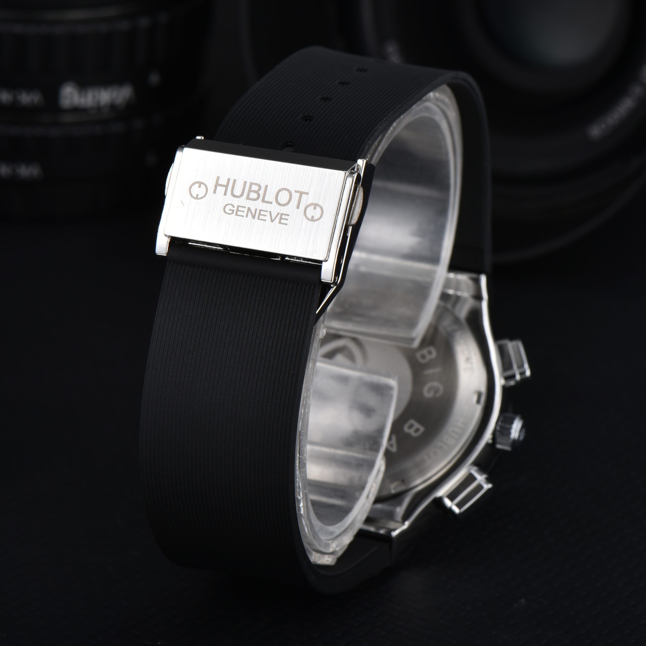 Hublot Geneve Black Silicon Belt (AAA Grade) - Image 3