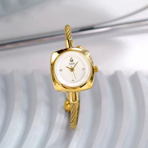Gedi 62038-Golden Belt White Face