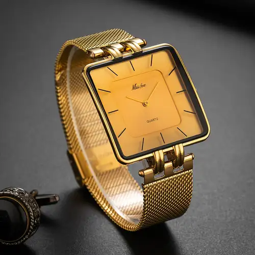 Miss Fox 2176P1-Golden Mesh Belt Golden Face